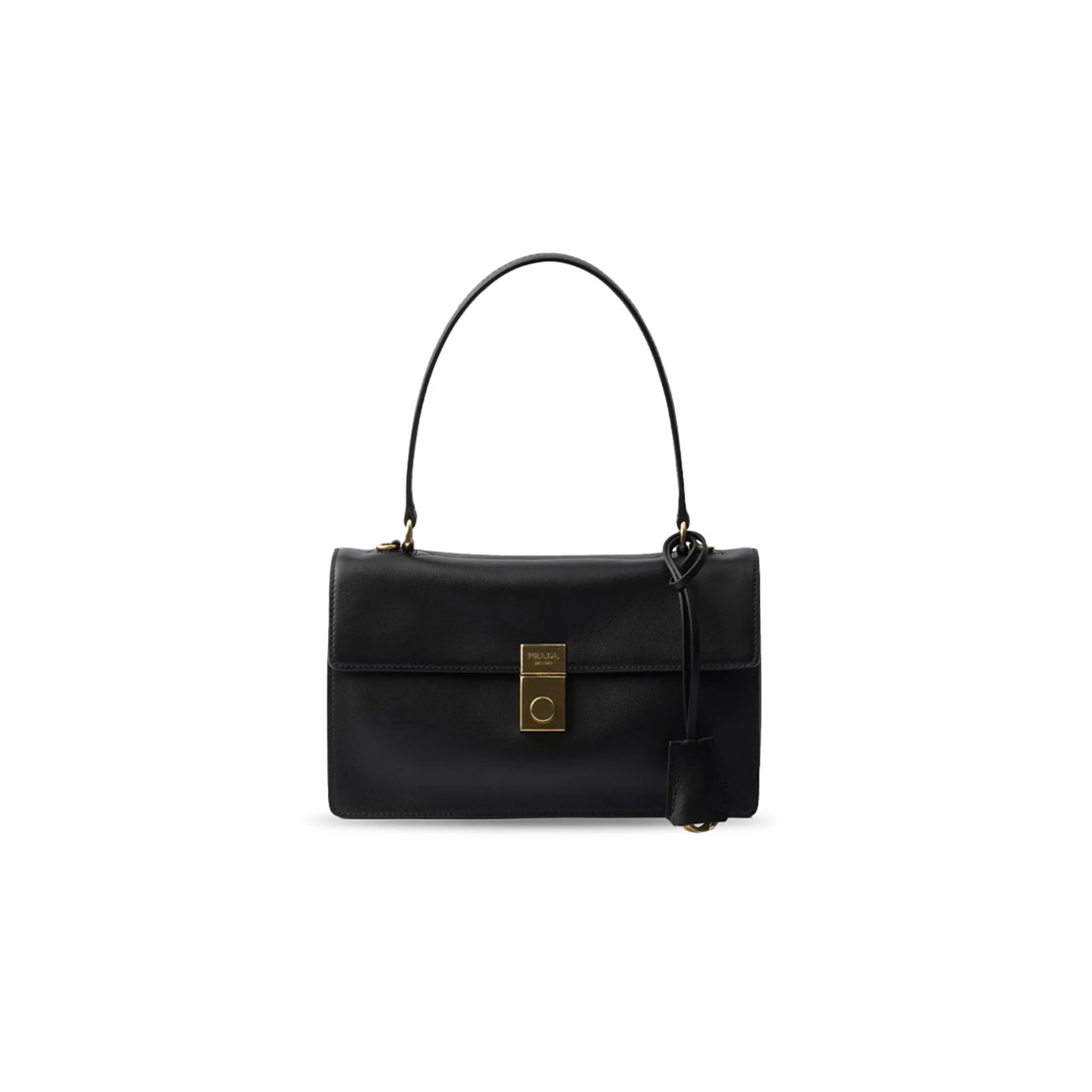 PRADA SOFT SOUND MEDIUM LEATHER SHOULDER BAG 1BN023 (28*16*10cm)